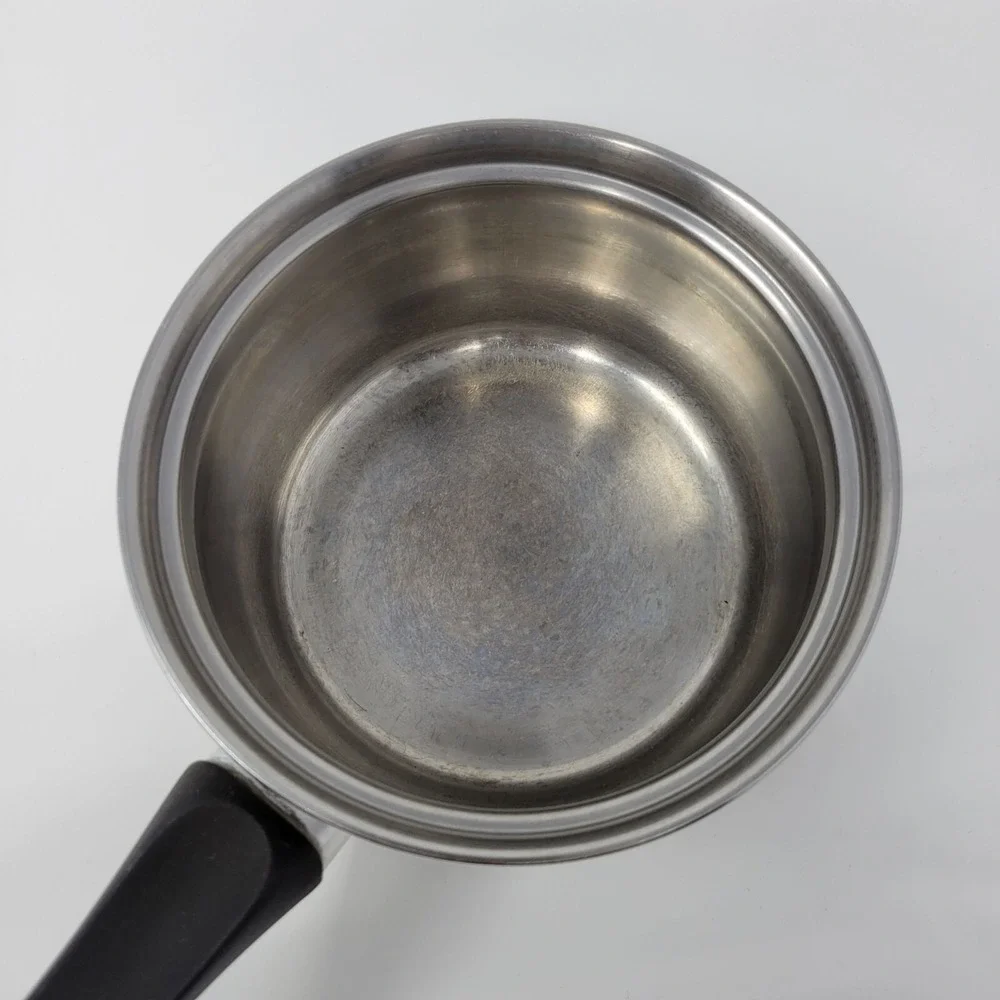 Belgique‎ Stainless Steel Saucepan With Black Handle 1 Qt No Lid